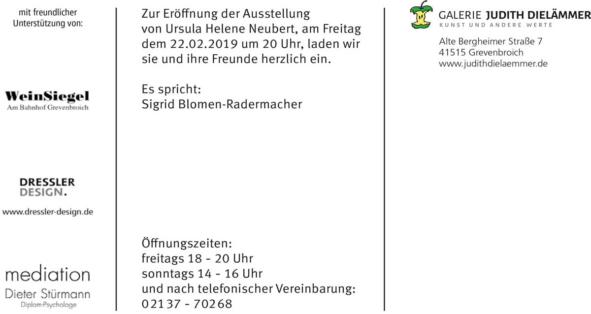 Ursula Neubert Ausstellung