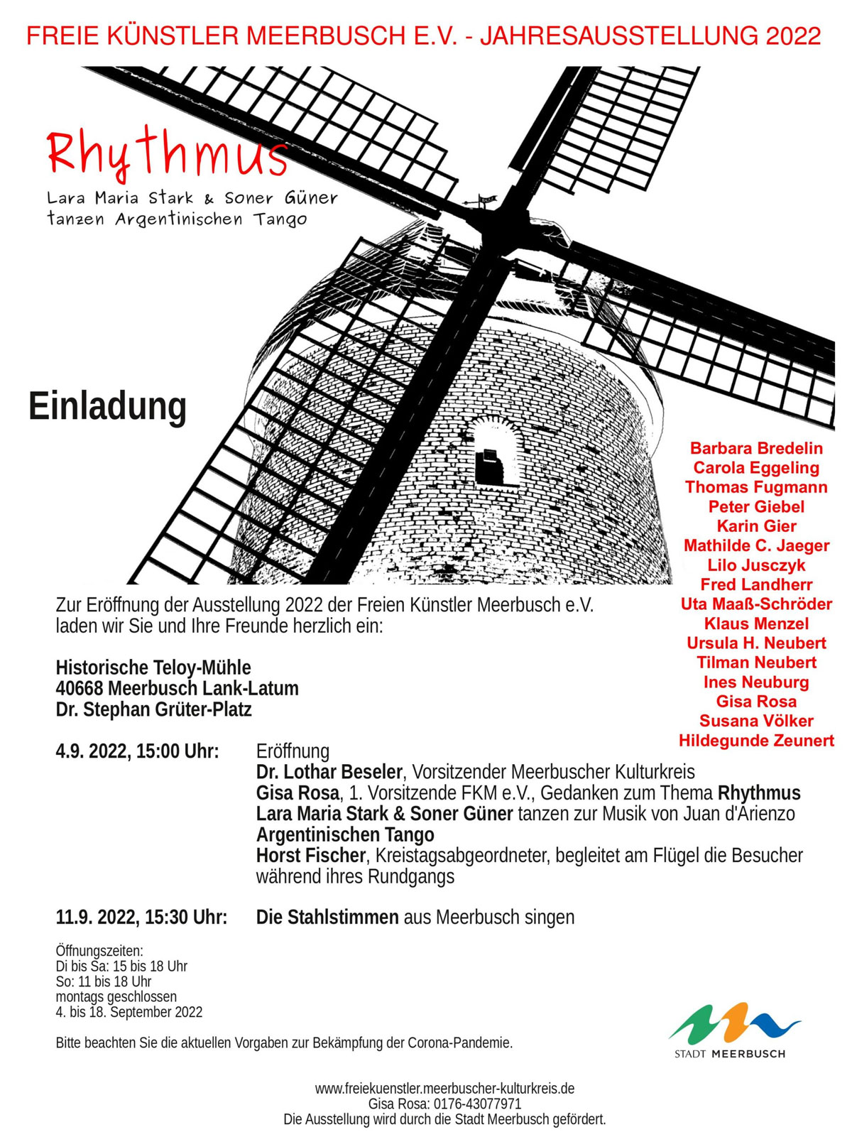 Einladung Freie Künstler Meerbusch